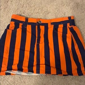 Orange and Blue tailgate skirt